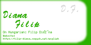 diana filip business card